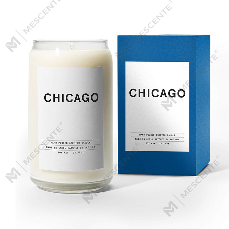 Lilin Woodwick Keramik Susu Organik M&Scent yang Disesuaikan, Wadah Lilin