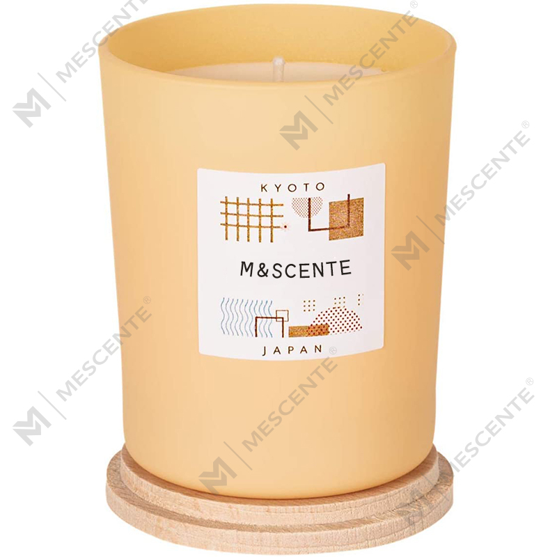 Label pribadi khusus M&Scent membuat lilin cantik dari lilin kedelai beraroma berwarna