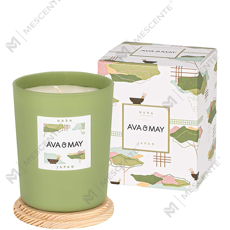 Label pribadi khusus M&Scent membuat lilin cantik dari lilin kedelai beraroma berwarna