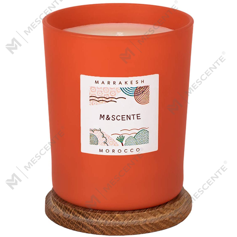 Label pribadi khusus M&Scent membuat lilin cantik dari lilin kedelai beraroma berwarna