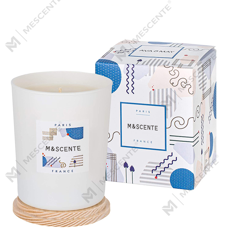 Label pribadi khusus M&Scent membuat lilin cantik dari lilin kedelai beraroma berwarna