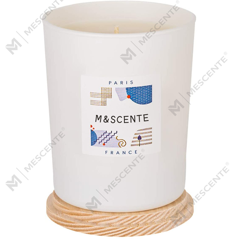 Label pribadi khusus M&Scent membuat lilin cantik dari lilin kedelai beraroma berwarna