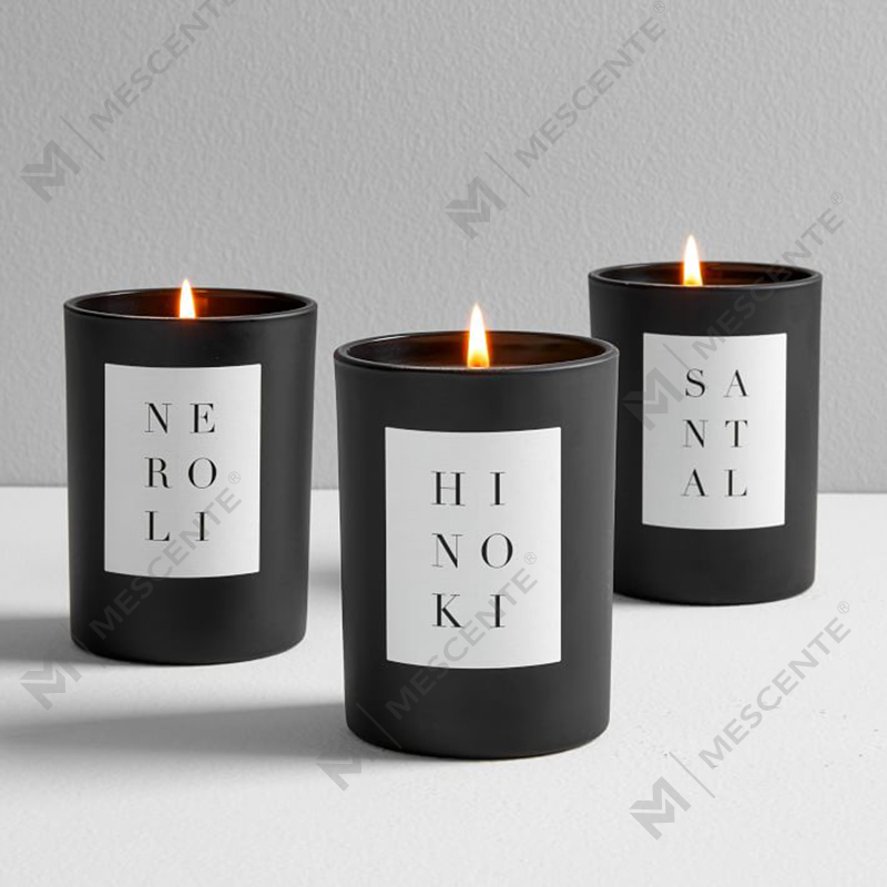 Lilin Lilin Kedelai Beraroma Toples Kaca Dekorasi Rumah Kustom