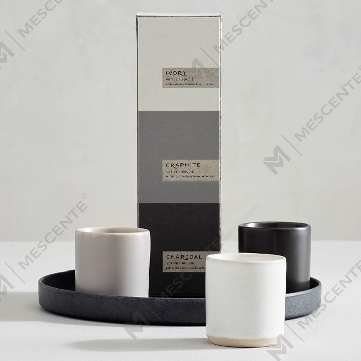 Set Kado Lilin Beraroma Keramik Mewah Label Pribadi Kustom A29218-Valuables