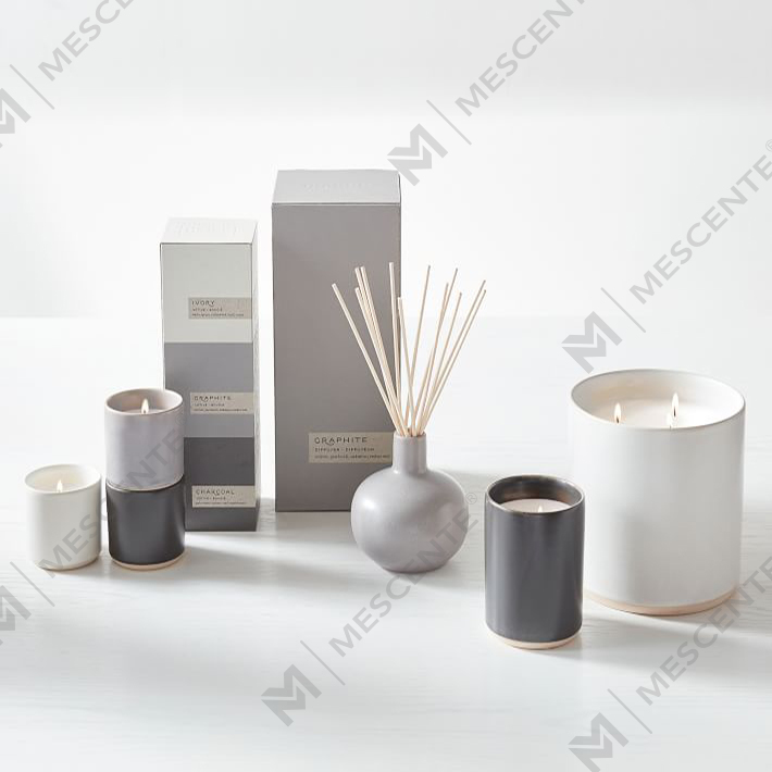 Set Kado Lilin Beraroma Keramik Mewah Label Pribadi Kustom A29218-Valuables
