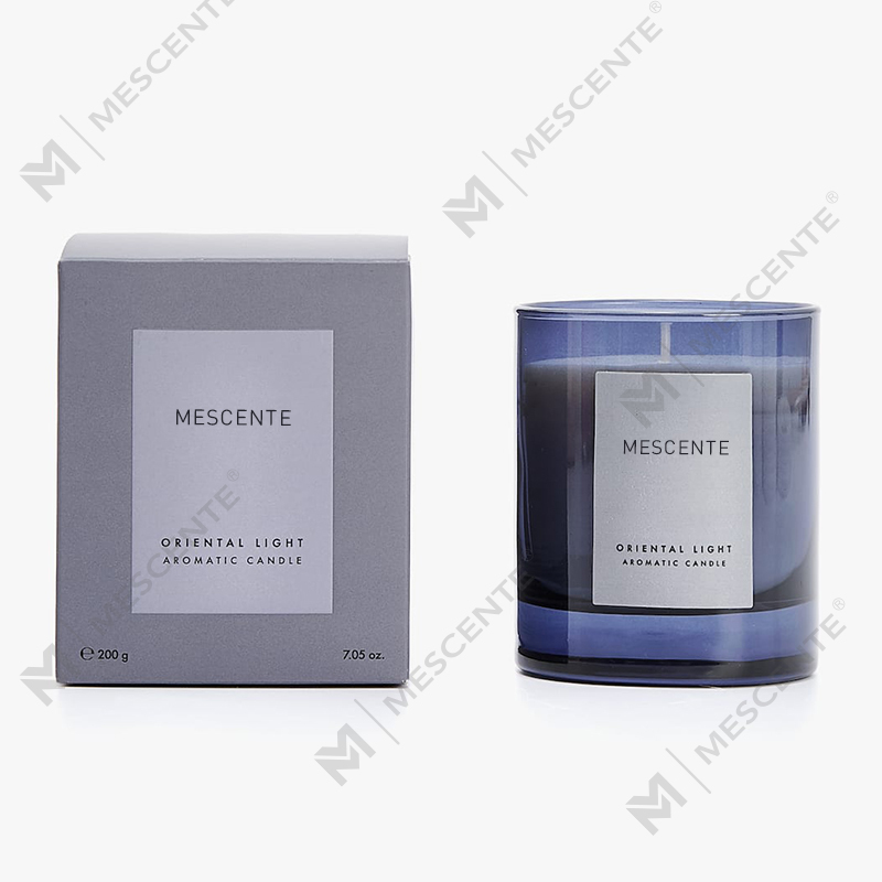 Lilin beraroma aromaterapi kristal label pribadi mewah Mescente
