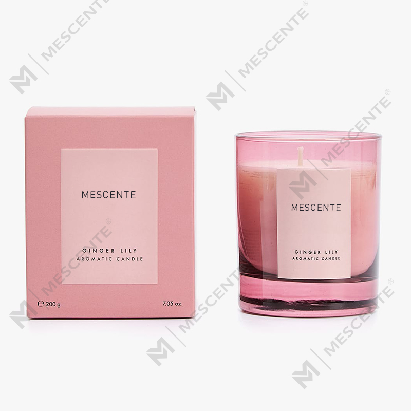 Lilin beraroma aromaterapi kristal label pribadi mewah Mescente