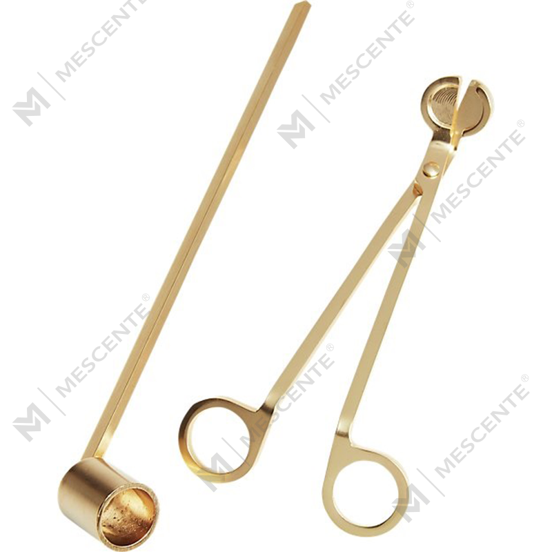 Set Snuffer Sumbu Lilin Stainless Steel Mescente A99133-2