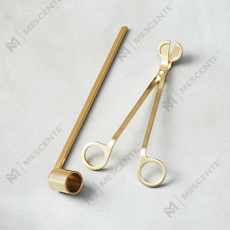 Set Snuffer Sumbu Lilin Stainless Steel Mescente A99133-2