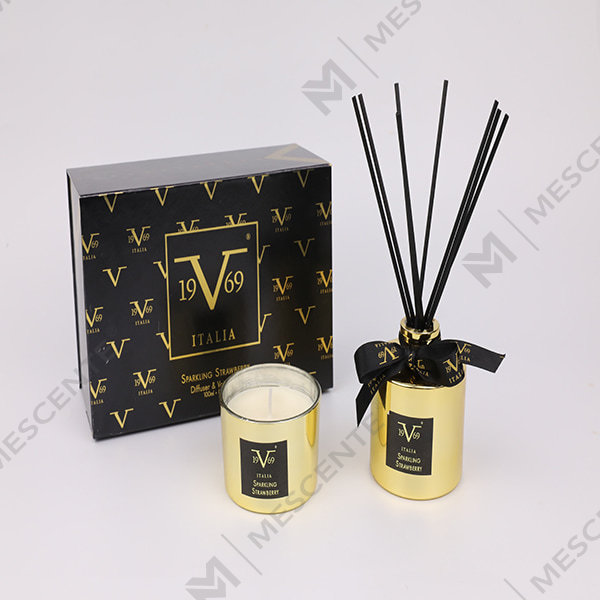 M&Scent Home Fragrance Reed Diffuser Gift Set Dengan Lilin Beraroma A29260-2