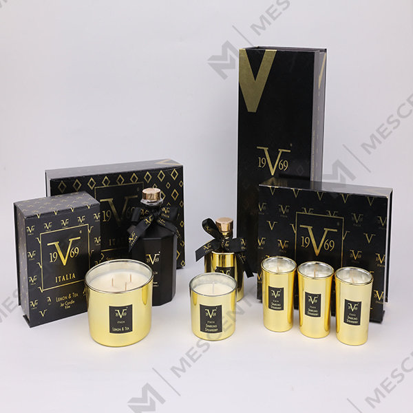 M&Scent Home Fragrance Reed Diffuser Gift Set Dengan Lilin Beraroma A29260-2