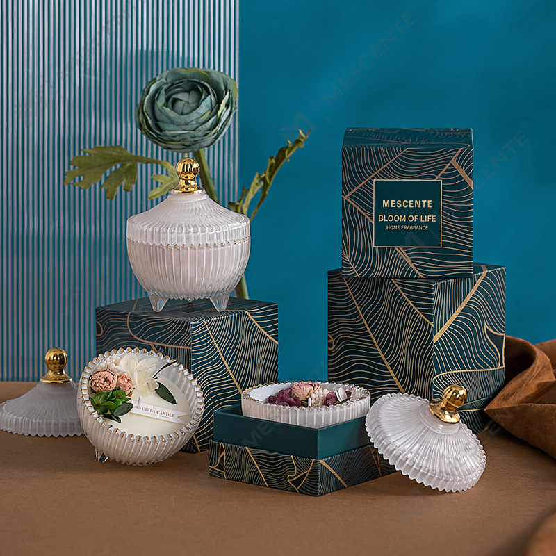 M&Scent Grosir Murah Disesuaikan Mewah Label Pribadi Pilar Lilin Kedelai Beraroma Lilin Aroma Sumbu Kayu