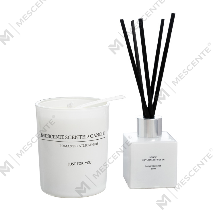 140g Set Kado Diffuser Buluh Wangi Lilin Beraroma Rumah A99199