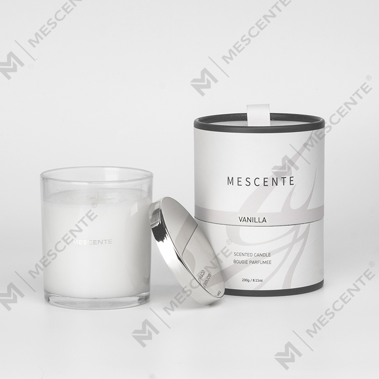 Mescente Grosir Mewah Label Pribadi Lilin Beraroma Natal Dengan Sumbu Kayu