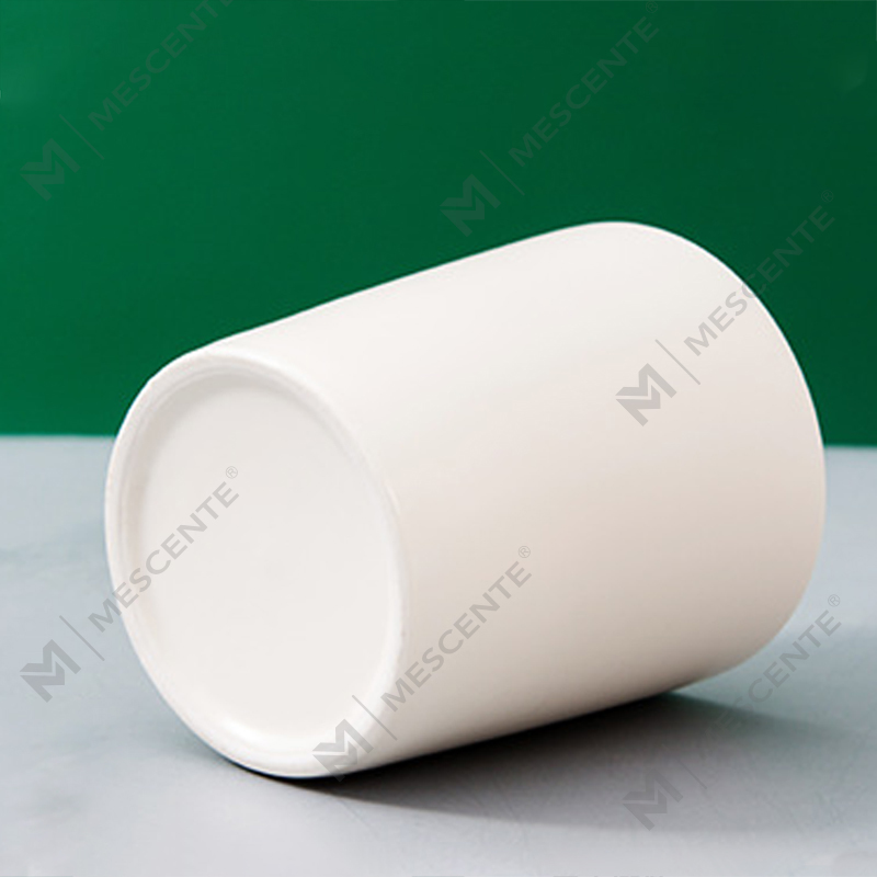 Toples Keramik Mewah yang Disesuaikan Label Pribadi Citta Berlabel Lilin Lilin Kedelai Beraroma Dengan Bunga Kering
