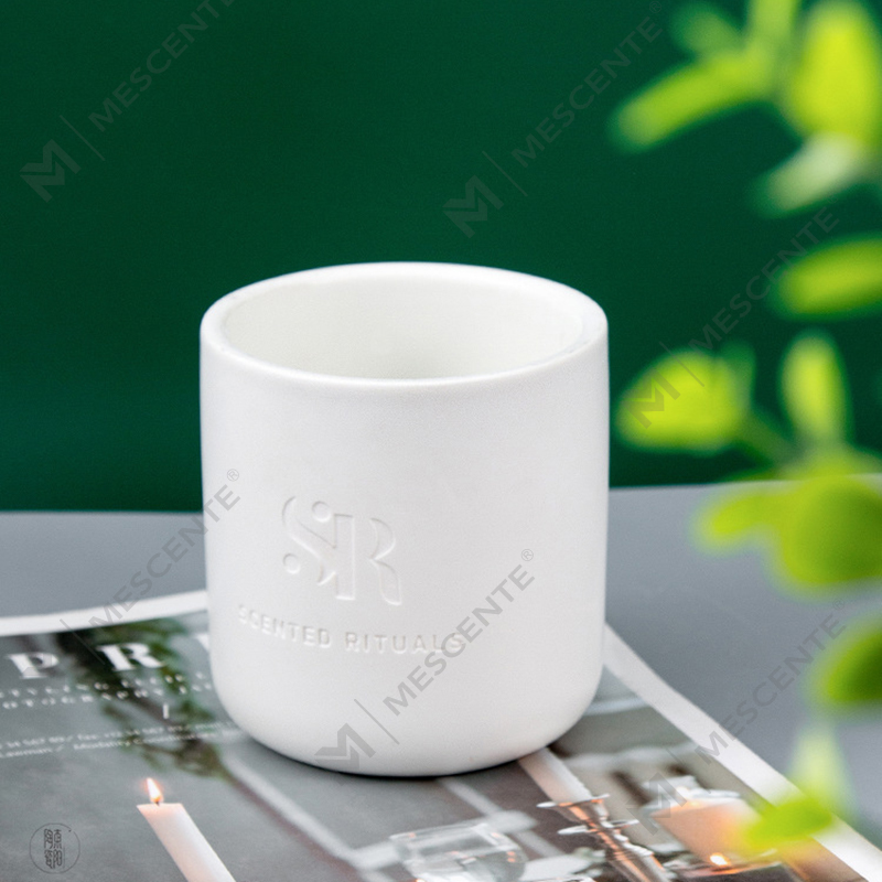 Aroma M&S Logo Kustom Toples Keramik Murah dengan Tutup Kayu Lilin, Lilin Mewah Lilin Kelapa