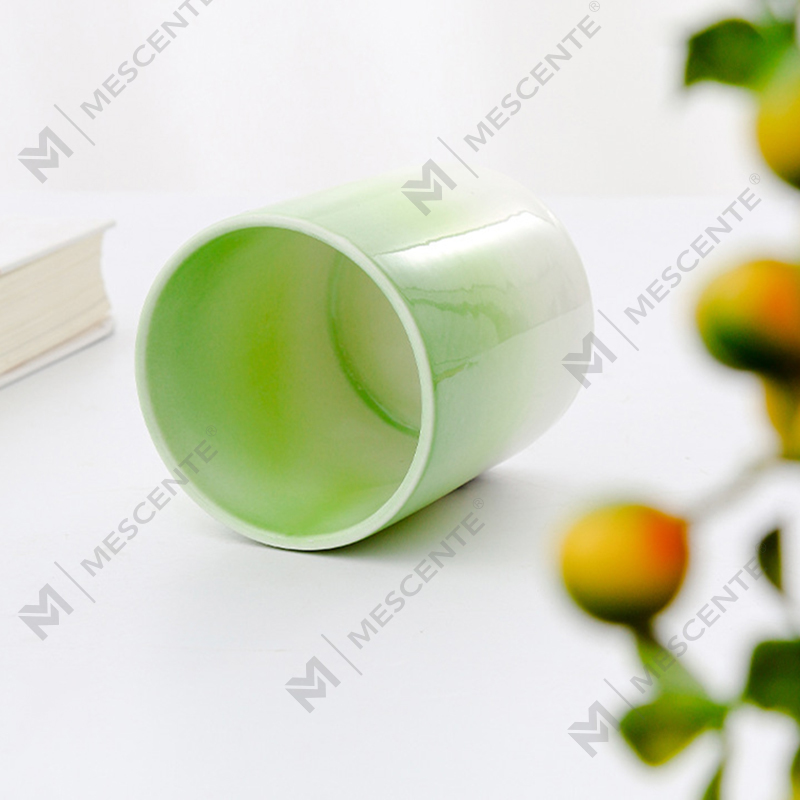 M&Scent Private Label Dekorasi Rumah Lilin Beraroma Kustom Dalam Stoples Lilin Keramik