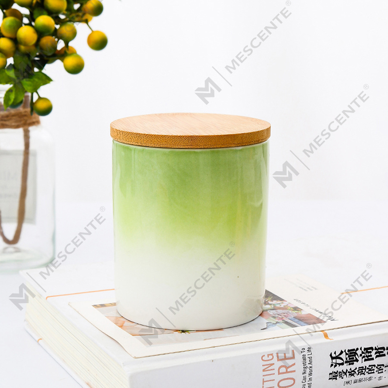M&Scent Private Label Dekorasi Rumah Lilin Beraroma Kustom Dalam Stoples Lilin Keramik