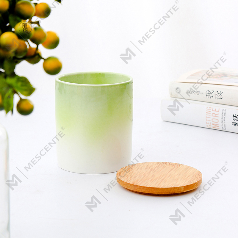M&Scent Private Label Dekorasi Rumah Lilin Beraroma Kustom Dalam Stoples Lilin Keramik