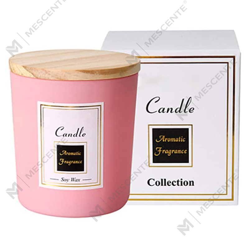 Lilin kedelai cetak buatan tangan M&Scent, lilin pengusir nyamuk kayu cendana