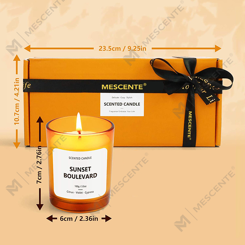 Lilin populer M&S cent dekorasi rumah mewah beraroma, lilin beraroma tinggi