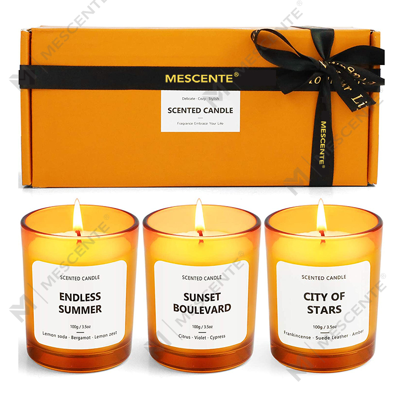 Lilin populer M&S cent dekorasi rumah mewah beraroma, lilin beraroma tinggi