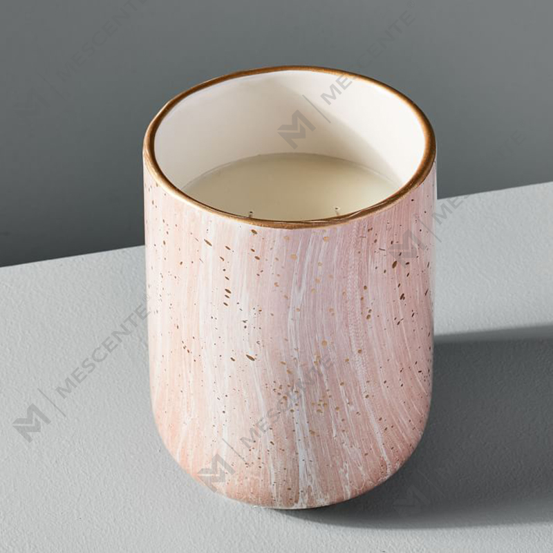 M&Scente White Ceramic Electric Fragrance Candle Wax Warmer untuk Spa dan Aromaterapi