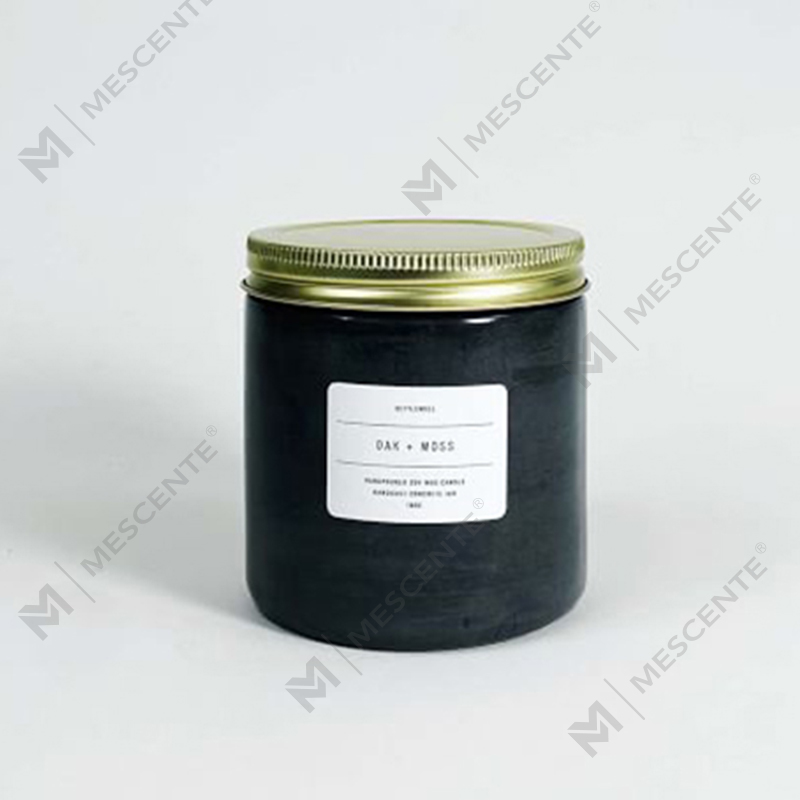 Lilin Beraroma Toples Beton Kustom Putih dengan Tutup