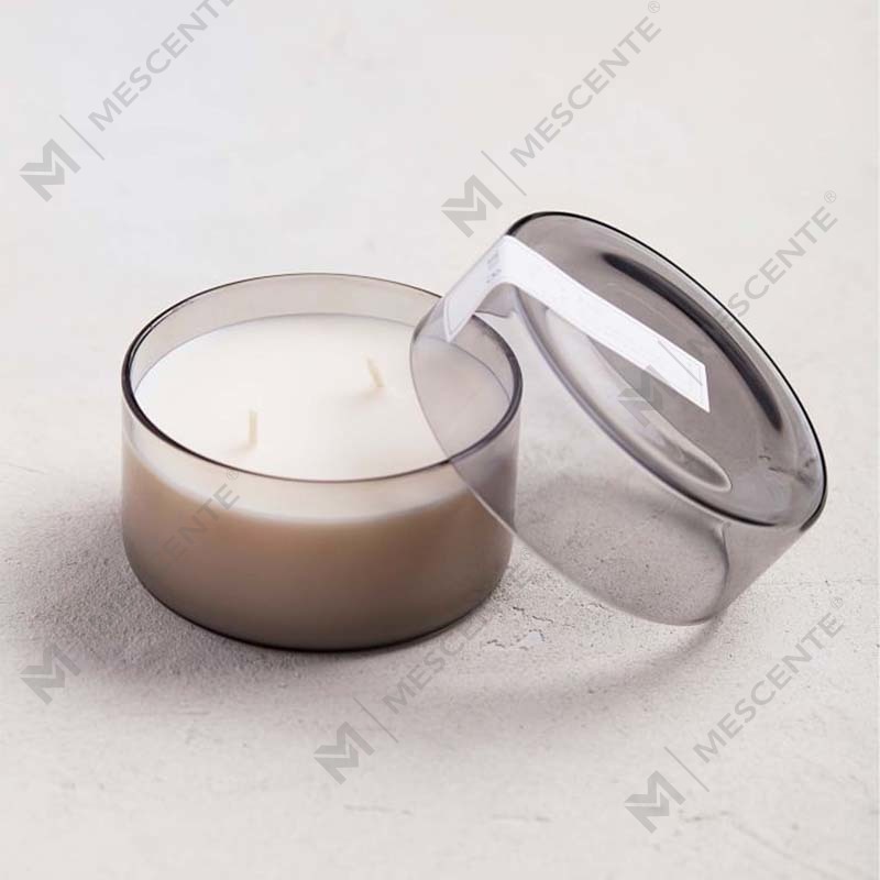 Label Pribadi Kustom Kecil Mewah Lilin Tabung Aroma Santai Dengan Tutup