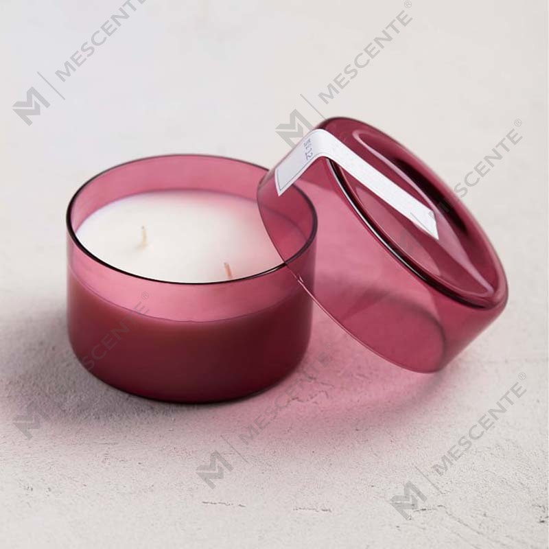 Label Pribadi Kustom Kecil Mewah Lilin Tabung Aroma Santai Dengan Tutup