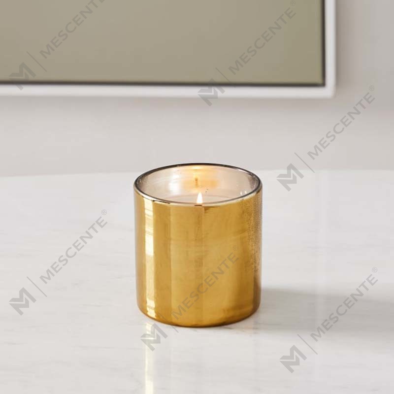 Set Kado Dekorasi Lilin Kedelai Beraroma Toples Kaca Hitam Logo Cetak Emas Kustom Mewah Amazon