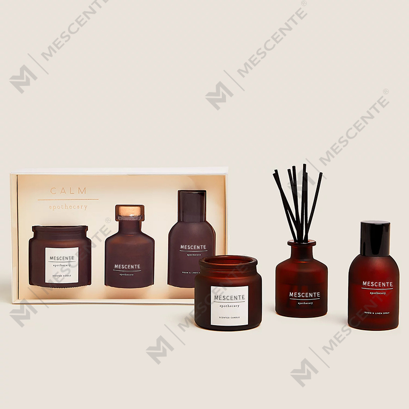 label pribadi mewah mewah tempat lilin kaca bening lilin lilin kedelai beraroma dengan penutup