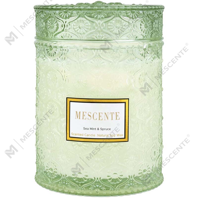 M&S cent Lilin Spa Aroma Bunga Kering Lilin Kedelai Eucalyptus Spearmint Buatan Sendiri