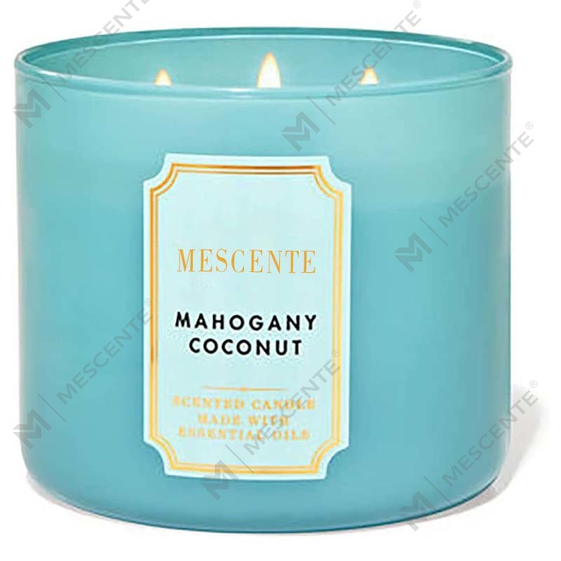 M & Aroma Lilin Kedelai Beraroma Melati Alami 3 Sumbu Buatan Tangan, Label Pribadi Lilin Kristal Aromaterapi