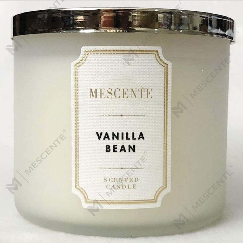 M & Aroma Lilin Kedelai Beraroma Melati Alami 3 Sumbu Buatan Tangan, Label Pribadi Lilin Kristal Aromaterapi
