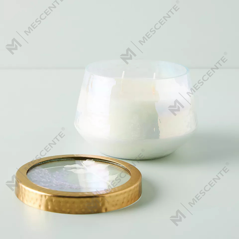 Grosir Disesuaikan Label Pribadi Dekorasi Rumah Kaca Bening Lilin Beraroma Kuat
