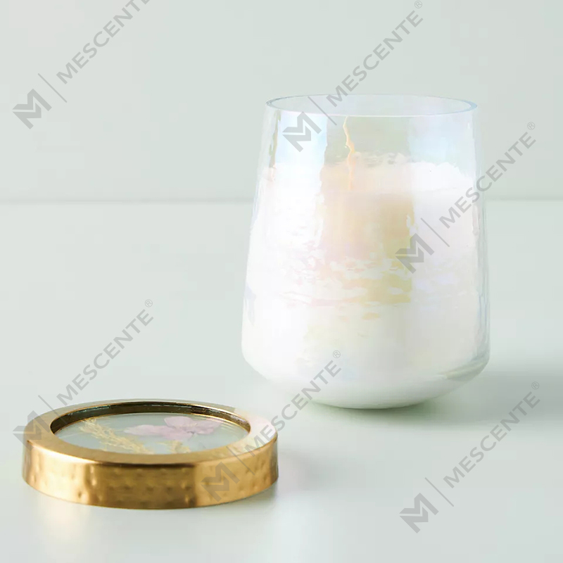 Grosir Disesuaikan Label Pribadi Dekorasi Rumah Kaca Bening Lilin Beraroma Kuat