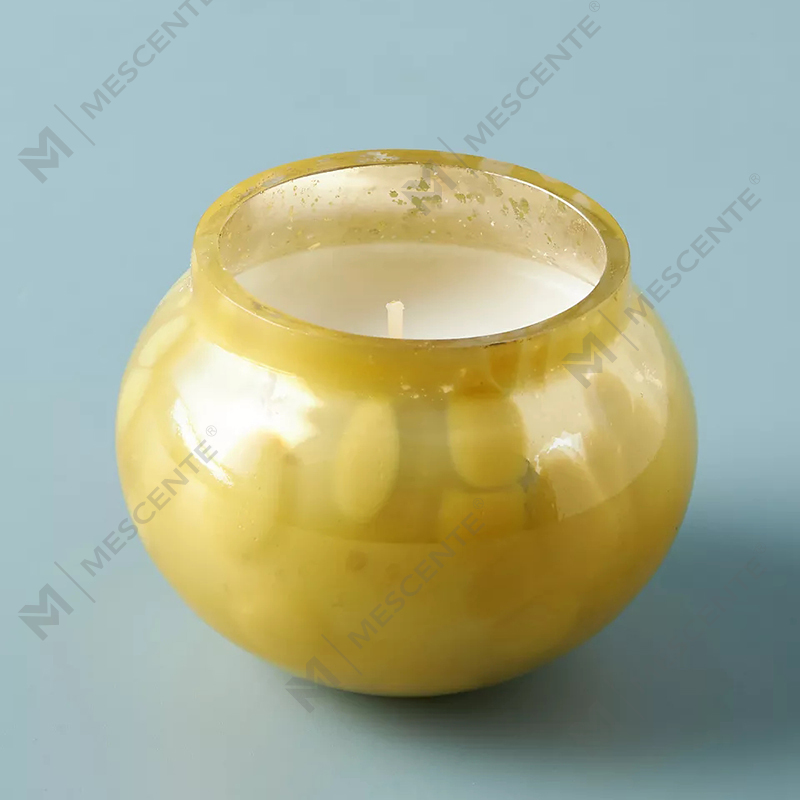 M&scent Label Pribadi Dekorasi Rumah Kustom Stoples Lilin Kaca Mewah Lilin Beraroma Lilin Kedelai Dengan Tutup