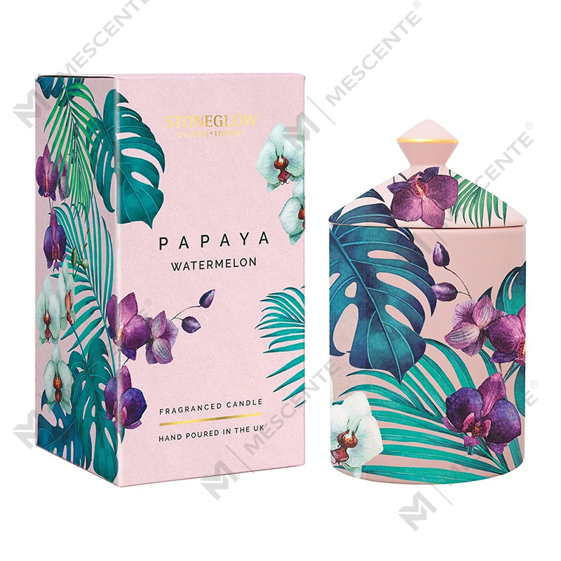 Lilin Tumbler Urban Botanics Warna Desain Khusus M&Scent dengan Kotak Lipat