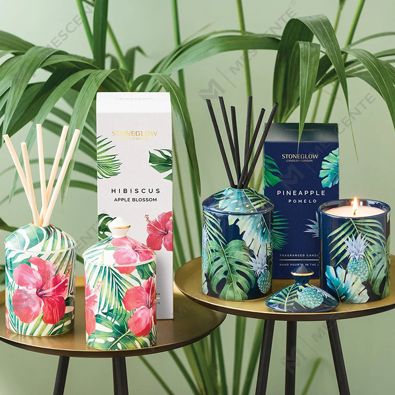 Lilin Tumbler Urban Botanics Warna Desain Khusus M&Scent dengan Kotak Lipat