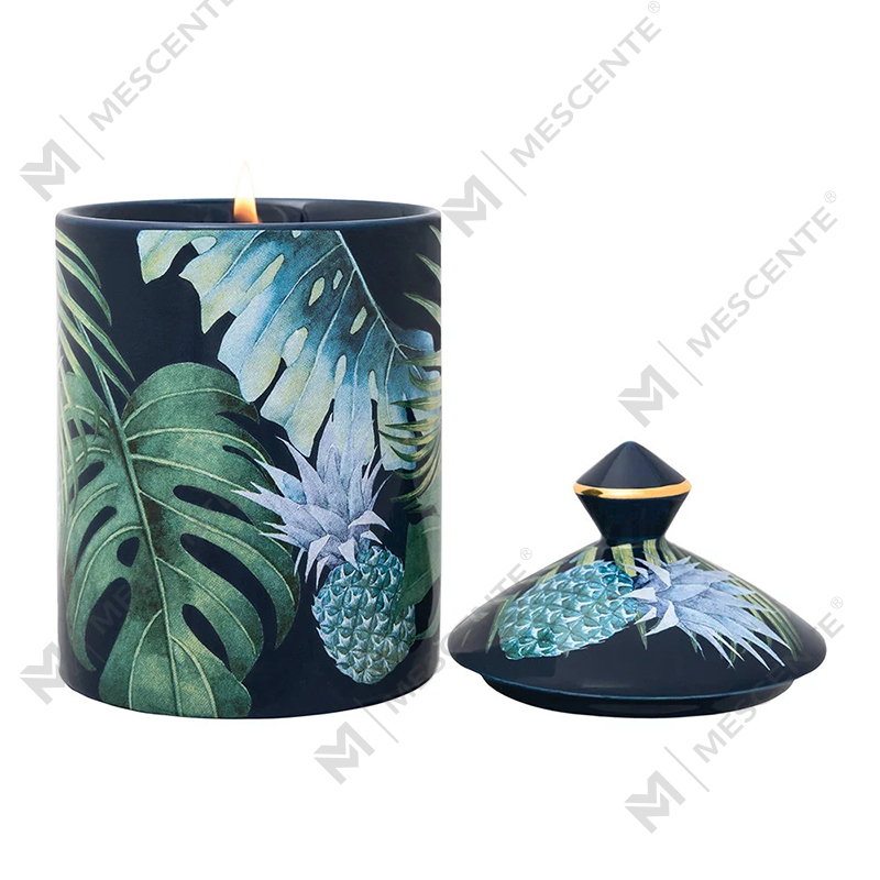 Lilin Tumbler Urban Botanics Warna Desain Khusus M&Scent dengan Kotak Lipat