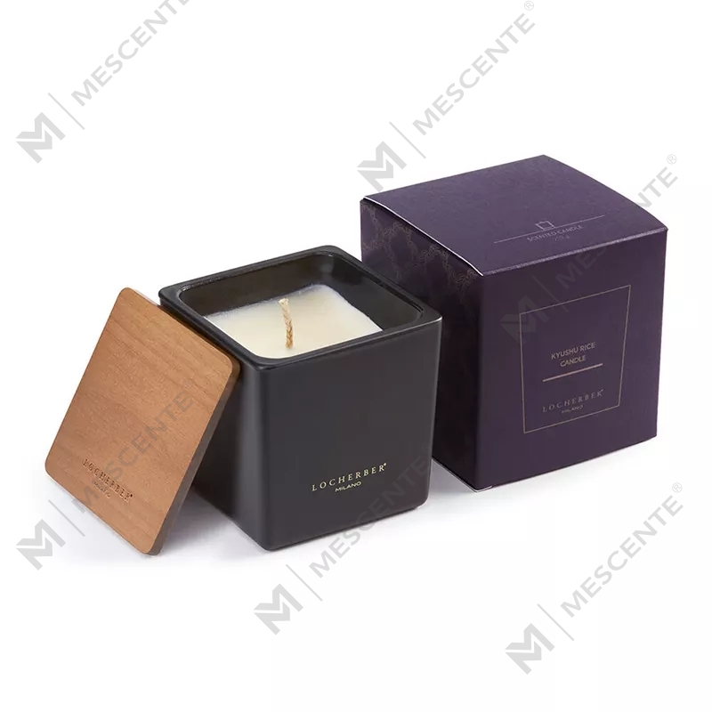 M&scent 2025 Lilin Beraroma Kaca Ramah Lingkungan Besar Dengan Tutup Kayu Briccole