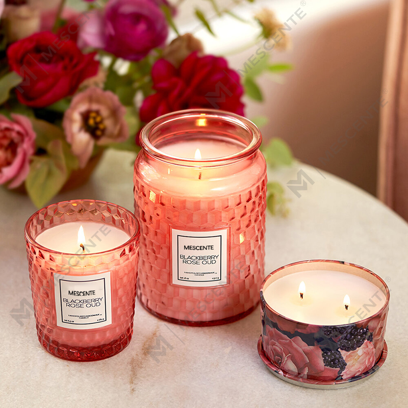 M&Scent Dekorasi Natal Kustom Lilin Ikon Blackberry Rose Oud