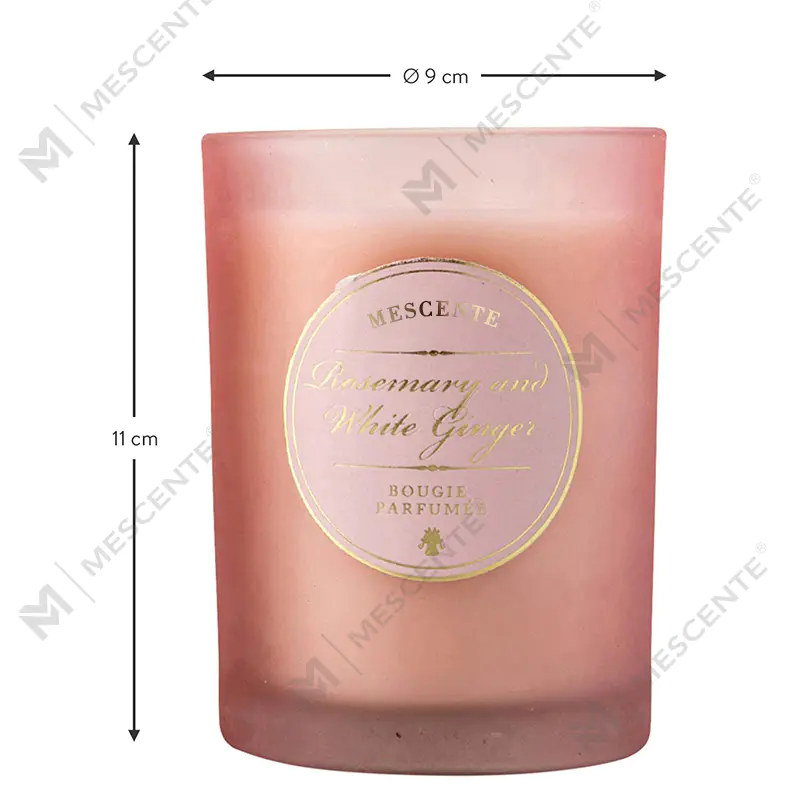 M&Scent Lilin Beraroma Logo Pribadi Putih Natal Mewah
