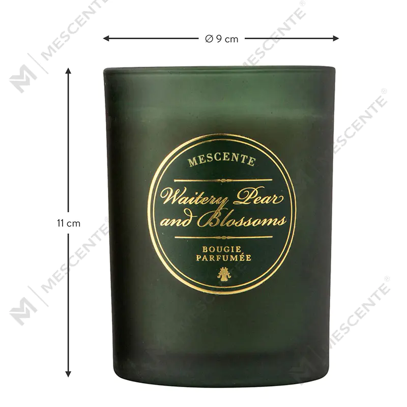 M&Scent Lilin Beraroma Logo Pribadi Putih Natal Mewah
