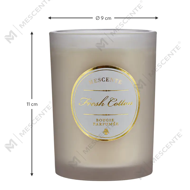 M&Scent Lilin Beraroma Logo Pribadi Putih Natal Mewah