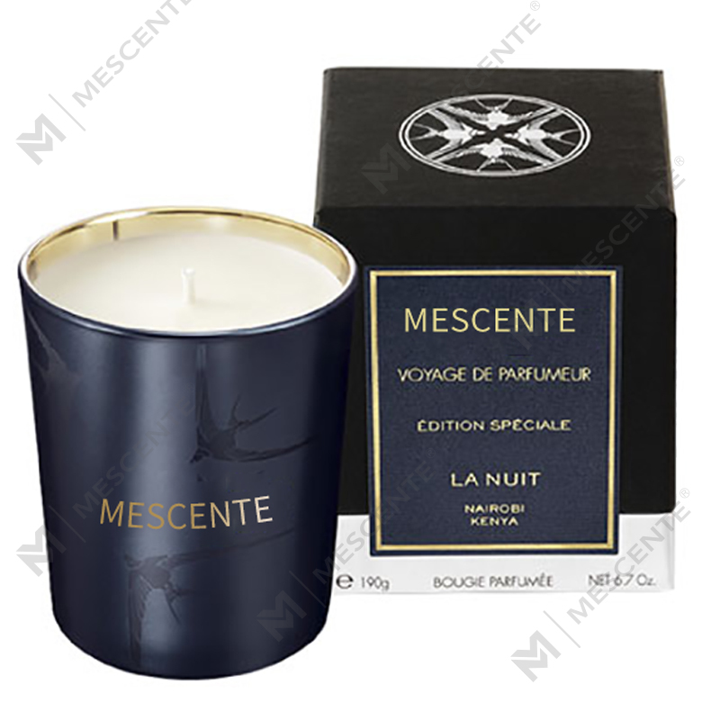 M&Scent Tempat Kaca Mewah Buatan Tangan Pilar Lilin Beraroma Vanila Dengan Kristal