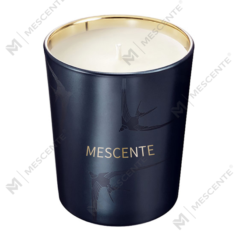 M&Scent Tempat Kaca Mewah Buatan Tangan Pilar Lilin Beraroma Vanila Dengan Kristal