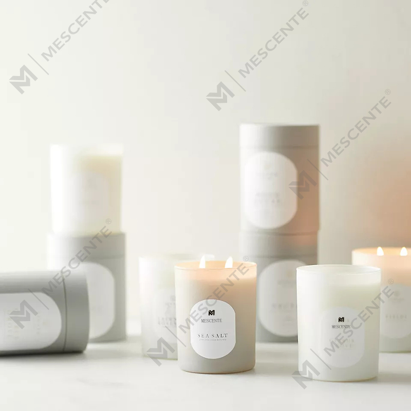 M & Aroma Logo Kustom Meditasi Batu Tidak Beracun Lilin Kristal Lilin Kedelai Beraroma Alami yang Dituang Tangan Ramuan