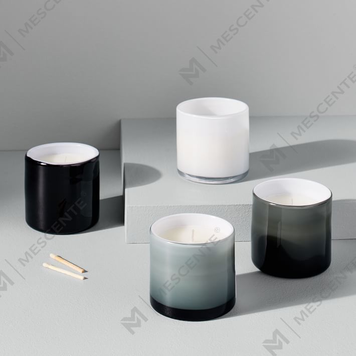 Grosir Mewah Kustom Pribadi Kemasan Dekoratif Tempat Kaca Lilin Beraroma